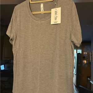 Latched Mama Heather Gray Short Sleeve Tee